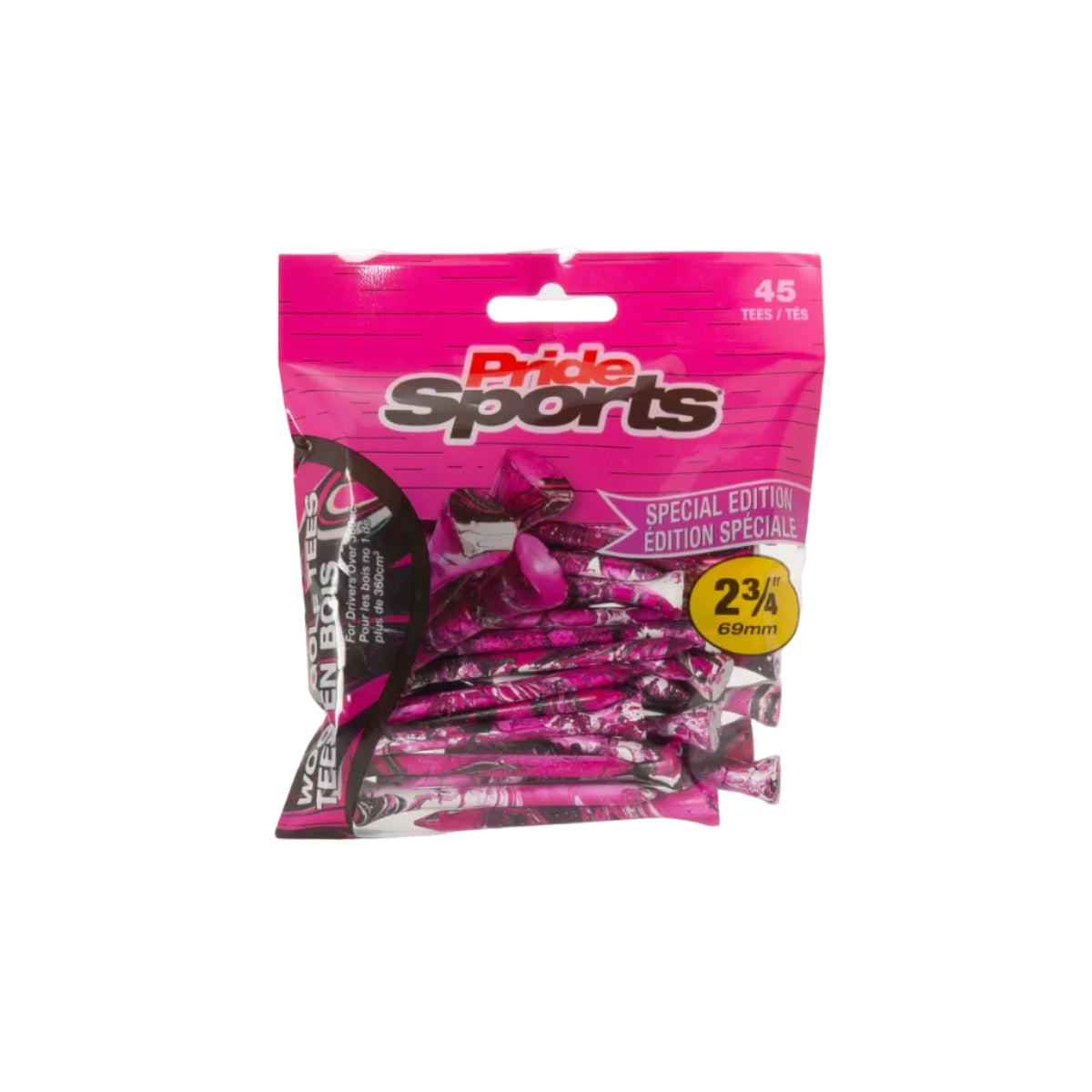 Pride Sports Splatter Golf Tees 45 ct